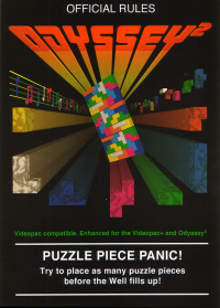 Puzzle Piece Panic Magnavox Odyssey 2 US box art